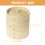 Bamboo Steamer Set Light Yellow 14x5.1x5.1 in 5