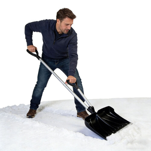 Pá de neve resistente para uso externo, preta. 2