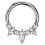 Titanium neusring met micro-zirkonia steentjes 3