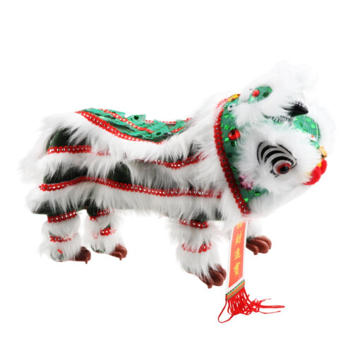 Chinese New Year Hand Puppet with Strings and Rod Green 1