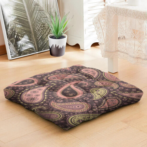 Μαξιλάρι Διαλογισμού Paisley Boho Square 22x22 1
