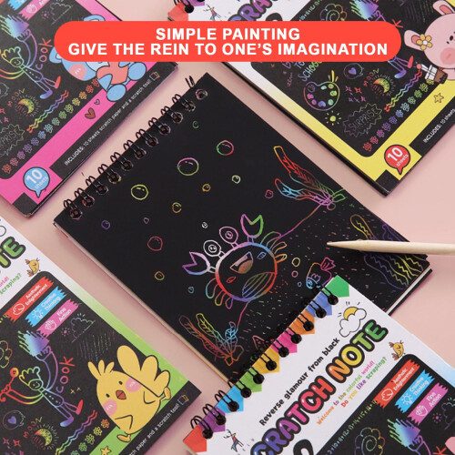 Kit de dessin à gratter Rainbow Magic pour enfants de 3 à 10 ans 1