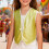 Girls sequin sleeveless vest with one button 2