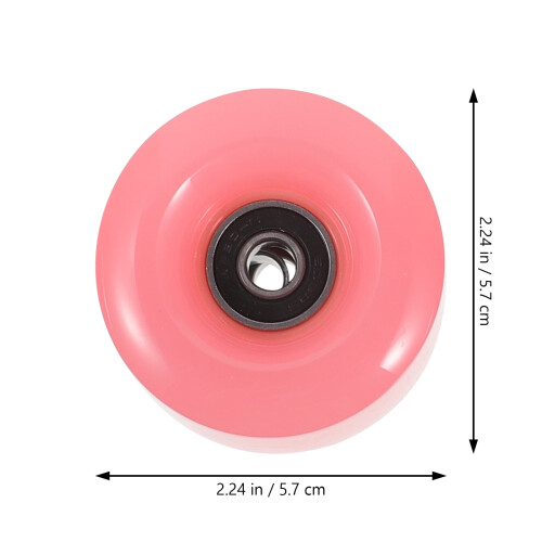 Rosa rullskridskohjul slitstarka 4 st 1