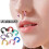 Ezüst orrkarika finom testpiercing ékszer 2