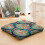 Μαξιλάρι διαλογισμού Paisley Boho Square 22x22 ίντσες 6