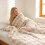 Reversible Fleece Throw Blanket Beige 5579 Inch 4