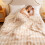 Reversible Fleece Throw Blanket Beige 5579 Inch 6