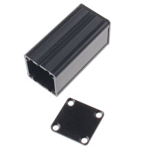 Alumínium NYÁK ház Fekete502525mm5db