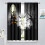 Cortinas Blackout de Halloween com Estampa de Castelo, Lua, Morcego e Gato (52x84) 3
