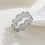 Bague de couple en acier inoxydable sablé argenté, taille 8 3