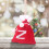Christmas Knit Drawstring Gift Bag Red White Santa Sack 4