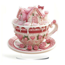 Διακοσμήσεις επιφάνειας εργασίας Love Cupcake για την ημέρα του Αγίου Βαλεντίνου