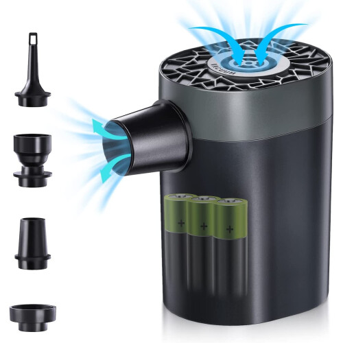 Mini pompe à air rechargeable USB pour objets gonflables de camping