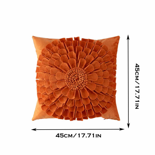 Dekokissen mit Blumenmuster, 45 x 45 cm 2