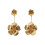 Flower Petal Stud Earrings 18K Gold Plated 3