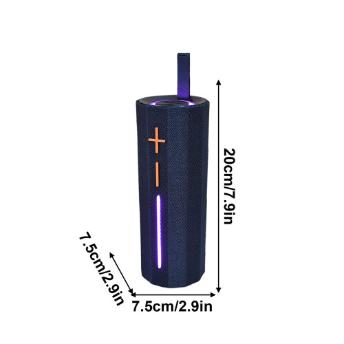 Bluetooth-højttaler med LED-lys, bas og FM-radio 2