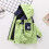 Αντιανεμικό μπουφάν για αγόρια ελαφρύ με κουκούλα πράσινο μέγεθος 10-11 5