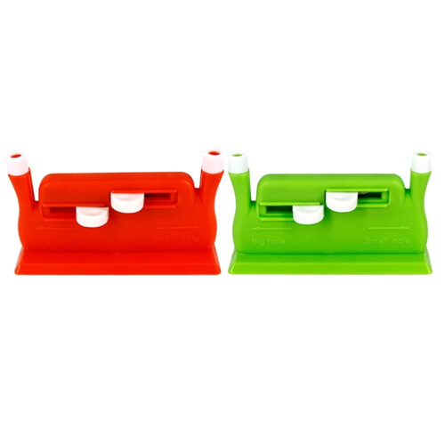 Nadeleinfädler aus Kunststoff, doppelköpfig, rot, Mini-Größe, 2 Stück 1