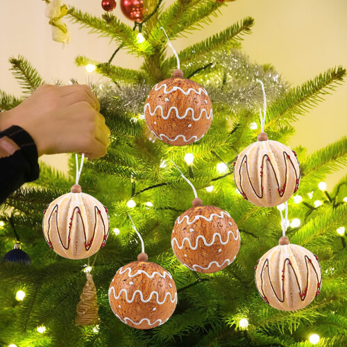 Χριστουγεννιάτικα Στολίδια από Αφρό Gingerbread Man Σετ 8εκ. 1