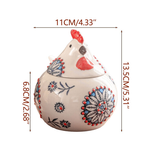 Ceramic Salt Cellar with Lid and Spoon 400ml 1