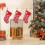 Stickat set med julstrumpor i rustik design, 35 cm 4