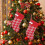 Stickat set med julstrumpor i rustik design, 35 cm 5
