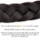 Synthetisches geflochtenes Haarband, dick, breit, elastisch 2