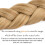 Synthetisches geflochtenes Haarband, dick, breit, elastisch 6