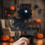 Halloween-konstrosbukett med ögonglober 35 cm 4