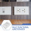 Supvox surface mount switch box white weatherproof 3