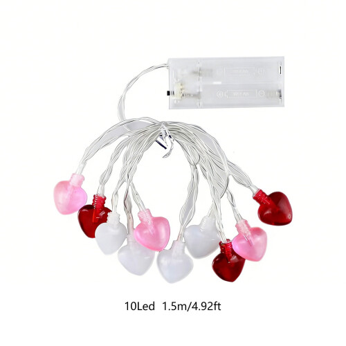 Hjärtformade LED-ljusslingor Batteridrivna 3x AAA 2