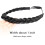 Synthetisches geflochtenes Haarband, dick, breit, elastisch 4