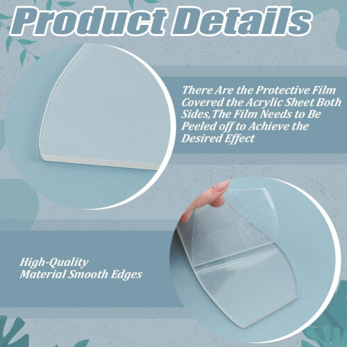 Clear Acrylic Quilting Templates Waves 5 pcs 2