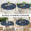 Toalha de mesa boho impermeável em tecido Oxford, redonda, 114-132 cm (45-52 polegadas) 7