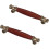 Wooden Cabinet Knobs Bronze Rosewood 2 pcs 96 mm 1