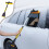 Car Windshield Snow Brush Ice Scraper Yellow Z-3 1