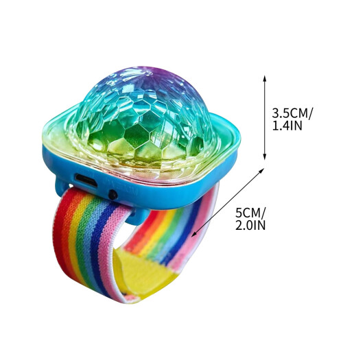 Pulsera LED recargable e impermeable para fiestas. 2