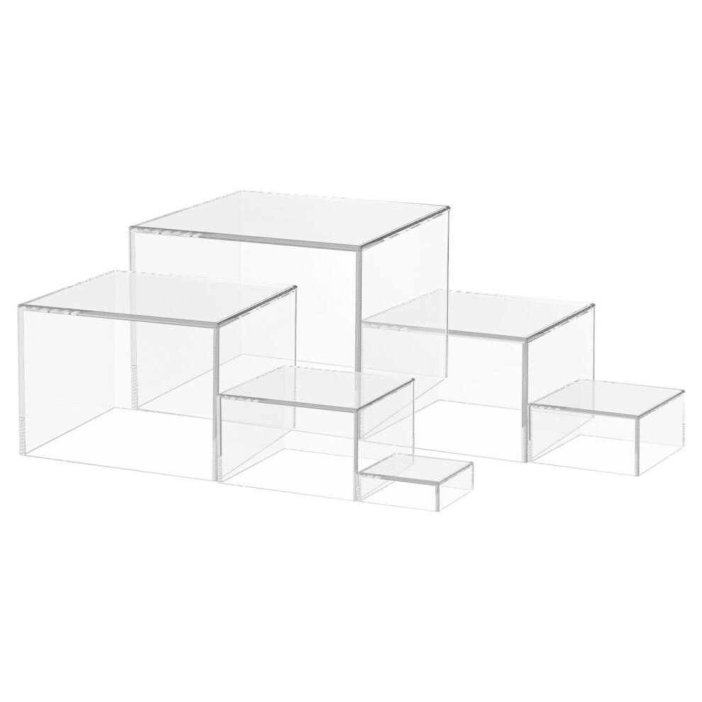 Acrylic Buffet Risers Stackable Set 6 Sizes