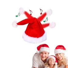 Elektrische Weihnachtsmütze mit Sing- und Tanzfunktion (Plüschtier)