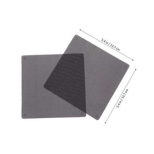 Copertura protettiva in rete PVC per computer, nera, 14x14 cm 2
