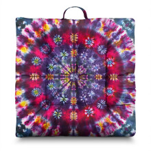 Fløjlsmeditationspude i boho-stil 22x22 tommer