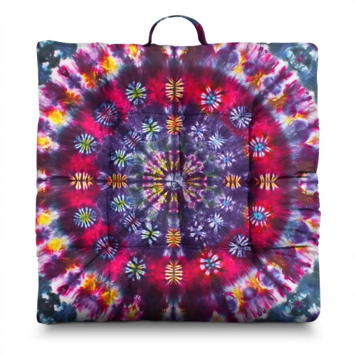 Fløjlsmeditationspude i boho-stil 22x22 tommer
