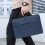 Laptoptas van blauwe, waterafstotende stof 2