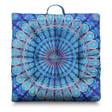 Boho Floor Meditation Cushion Dutch Velvet 22 inch