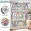 Cortinas térmicas blackout com estampa floral boho de 63 polegadas (160 cm). 5
