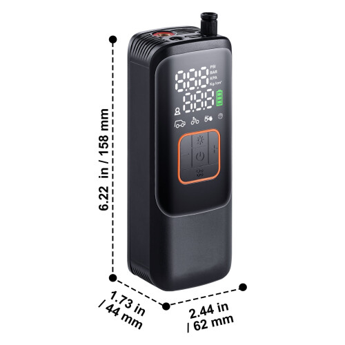 Φορητή ηλεκτρική αντλία ελαστικών 150PSI4000mAh 1