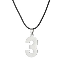Muince crochta uimhreacha Arabacha cruach dhosmálta unisex