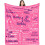 Couverture d'anniversaire pour filles 127 x 152 cm, thème joyeux 1