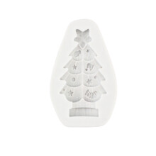 Moule en silicone sapin de Noël et houx pour fondant